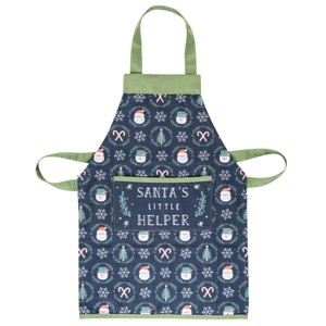 Stephen Joseph Gifts Girls Holiday Apron Snowman Blue - 1 of 2