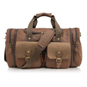 Gearonic Weekender Bag Travel Duffle Overnight Carry On Tote with Shoe Compartment - 1 of 4