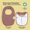 KeaBabies 8pk Organic Baby Bibs for Boy, Baby Drool Bib for Toddler Boys, Girls, Newborn Baby Teething Bibs - 3 of 4