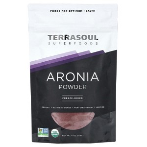 Terrasoul Superfoods Aronia Powder, Freeze Dried, 4 oz (113 g) - 1 of 2