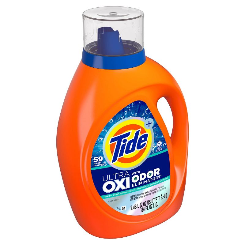 Tide Ultra Oxi HE with Odor Eliminator Liquid Laundry Detergent Soap for Visible and Invisible Dirt, 4 of 10