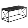 40" Laminate & Metal Rectangular Coffee Table with X-Shaped Frame and Contemporary Design for Living Room or Office - 2 of 4