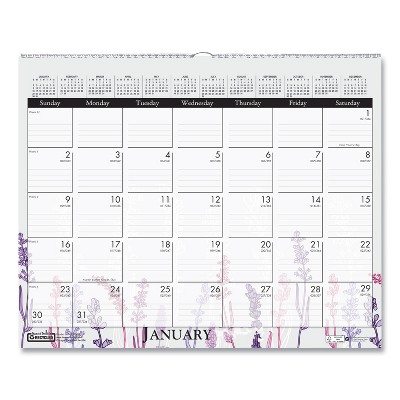 House of Doolittle 100% Recycled Wild Flower Wall Calendar 15 x 12 Wild Flowers 2022 3469