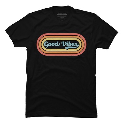 Men's Design By Humans Good Vibes By LuckyU T-Shirt