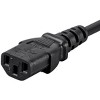 Monoprice 3-Prong Power Cord - 3 Feet - Black (6-Pack) NEMA 5-15P to IEC 60320 C13, 16AWG, 13A, Works With Most Pcs, Monitors, Scanners, and Printers - 4 of 4