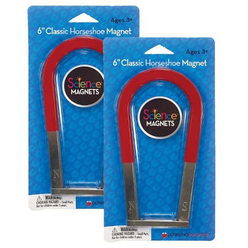Dowling Magnets Horseshoe Magnet 6", Pack Of 2 : Target