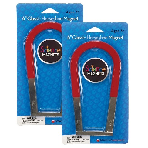 Psykiatri Ni Om indstilling Dowling Magnets Classic Horseshoe Magnet 6", Pack Of 2 : Target