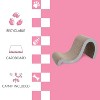 THE LICKER STORE Kona Modern Cardboard Double-Sided Wave Cat Scratcher with Catnip - 3 of 4