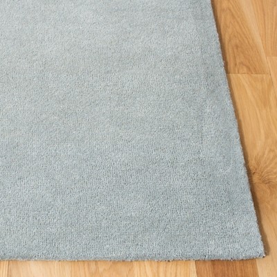 Art Deco Inspired Handmade Black Wool Rectangular Rug