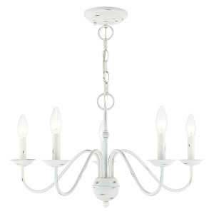 Livex Lighting Windsor 5 - Light Chandelier in  Antique White - 1 of 2
