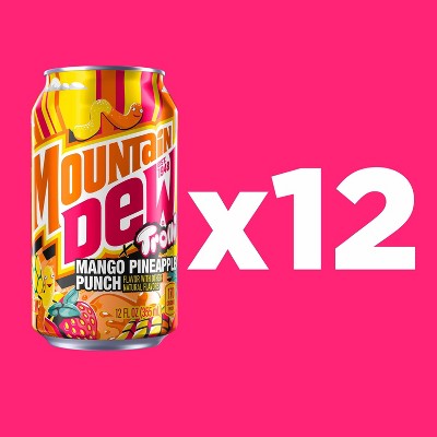 Mountain Dew Trolli Mango Pineapple - 12pk/12 fl oz Cans