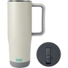 BUILT 40 Ounce Double Wall Stainless Steel Cascade Tumbler with Flip Up Straw Lid and Handle, Hot or Cold Tumbler - 2 of 4