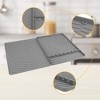 REGALWOVEN Silicone Dish Drying Mat for Kitchen Counter, Easy Clean Kitchen Mat, Silicone Mat, Fits Under Dish Rack 1 Pc - 4 of 4