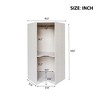 NicBex 63.60"H Armoire Corner Wardrobe Closet Storage Cabinet with Pole & Shelves for Bedroom - 3 of 4