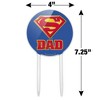 Superman Super Dad Shield Logo Acrylic Cake Topper - 2 of 4