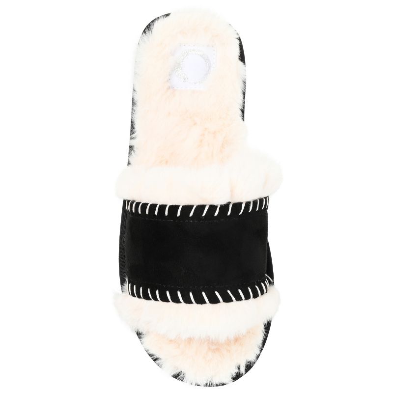 Journee Collection Womens Mardie Tru Comfort Foam Slip On Slide Open Toe Slippers, 5 of 11