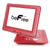 beFree Sound 14.1 Inch Portable DVD Player with Swivel TFT-LCD Screen and USB,SD,AV Inputs- Red - 4 of 4