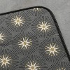 LunaLulinlk Dish Drying Mat, Starburst 18" x 24" Gray - 3 of 4