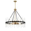 Savoy House Santiago 8 - Light Pendant in  Matte Black/Warm Brass - 4 of 4