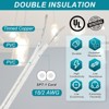 Unique Bargains Tinned Copper Insulated Heat Resistant PVC Covered 300V SPT-1 Round Wire 18AWG - 3 of 4