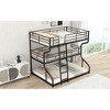 Full XL over Twin XL Over Queen Size Triple Bunk Bed with Long and Short Ladder - 4 of 4