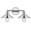 Casa 2-Light Steel Vanity Fixture - Dimmable, Damp Rated, Vintage Style, 18" Wide - 4 of 4