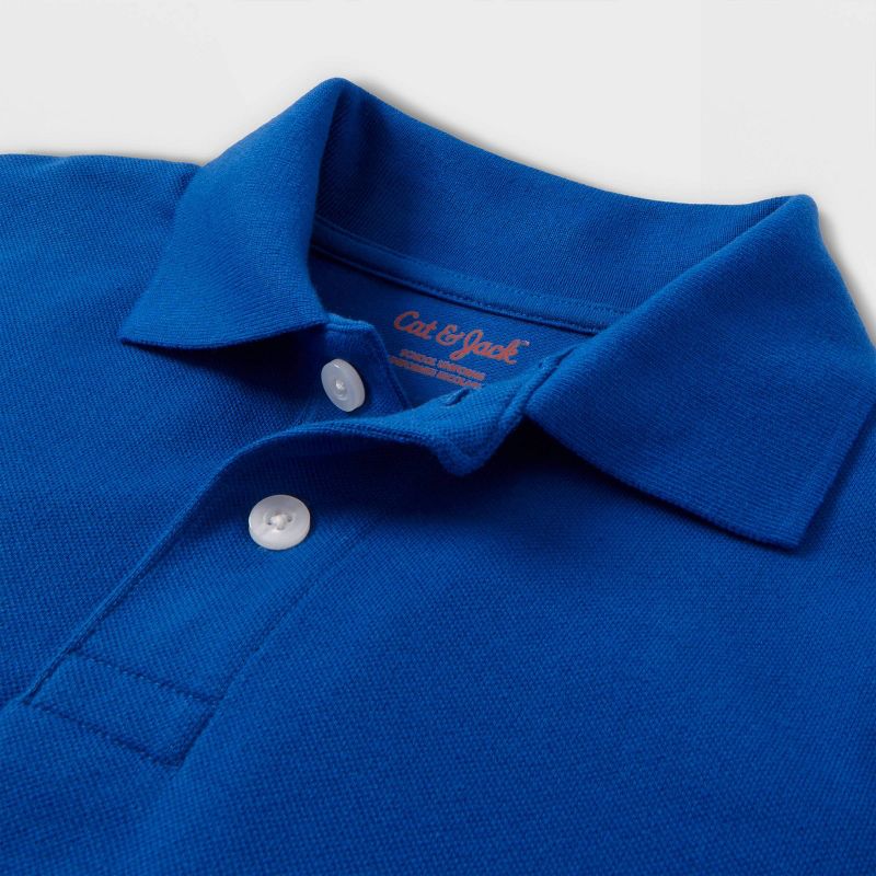 Boys&#39; Short Sleeve Pique Uniform Polo Shirt - Cat &#38; Jack&#8482;, 3 of 7