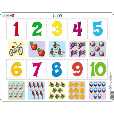 Larsen Puzzles Counting 1-10 Kids Jigsaw Puzzle - 10pc