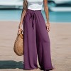 Women's Drawstring Wide Leg Pants -Cupshe - 4 of 4