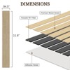 UNISOAR Wood Slat Wall Panel 2 PCS Wood for Soundproof Home Office, Easy Peel and Stick Acoustic Panels 11.8"W x 94.5"L - 4 of 4