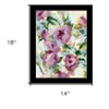 HomeRoots Abstract Floral Black Framed Print Wall Art - 3 of 4