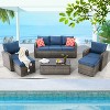 EROMMY 6 Piece Sofa Seating Group with Cushions - 3 of 4