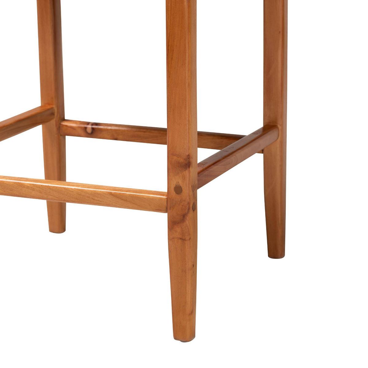 bali & pari Chatura Natural Rattan and Mahogany Wood 2  Piece Counter Stool Set Light Honey/Honey - thumbnail 5