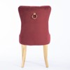 Sapphtopaz Modern Dining Chairs with Tufted Back Velvet Upholstered Dining Chair with Stainless Steel Legs Set of 2 for Dining Room - 3 of 4