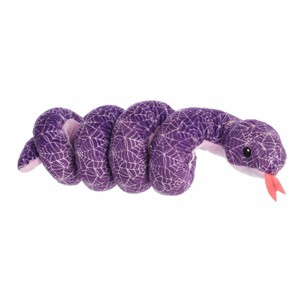 Aurora Small Web Weaver Snake Snake Spooky Stuffed Animal Purple 8" - 1 of 4