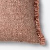 Spacedye Woven Square Throw Pillow Clay - Threshold™ designed with Studio McGee - image 3 of 4