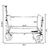 Grungis Multi-Function Seat Shopping Cart,Foldable All-Terrain Beach Cart,Utility Cart for Camping,Shopping,Sports - 3 of 4