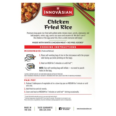 InnovAsian Frozen Chicken Fried Rice - 18oz