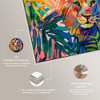 Art Remedy Relaxing Lion Tropical Jungle Animals Wall Art Framed - 4 of 4