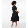 Unique Vintage Women's Button Swing Dress - 3 of 4