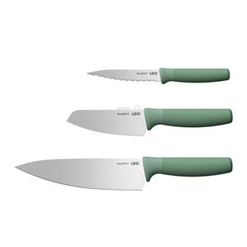 BergHOFF Forest Stainless Steel 3Pc Specialty Knife Set, Recycled Material