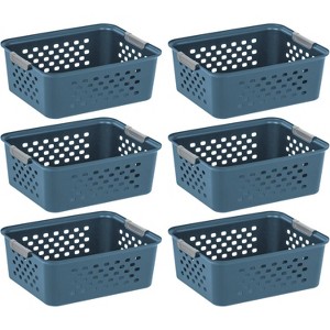 IRIS USA Plastic Storage Basket, Shelf Basket Organizer for Pantries - 1 of 4