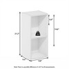 HOMLUX 2-Tier Space Saving Storage Bookcase, 10-Inch Width, Adjustable Design - 3 of 4
