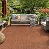 World Rug Gallery Contemporary Bordered Weather Resistant Reversible Indoor/Outdoor Area Rug - 2 of 4