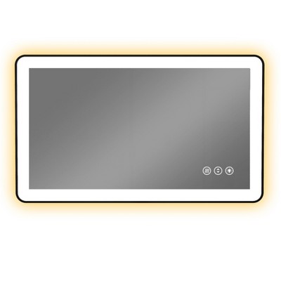 Black Framed Led Bathroom Mirror