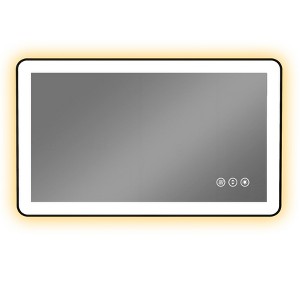 Black Framed Led Bathroom Mirror - 1 of 4