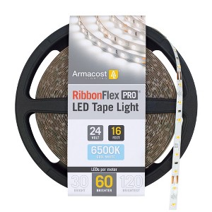 Armacost Lighting RibbonFlex Pro 24V White LED Strip Light Tape 60 LED/m Cabinet Lights - 1 of 1