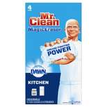 Mr. Clean Magic Eraser Kitchen with Dawn, Cleaning Pads with Durafoam - 4ct