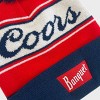 Men's Coors Beer Pom Beanie - White/Blue/Red - 3 of 3