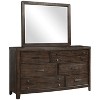 Antique Brown Dresser Cedar Lined Bottom Drawers - 4 of 4